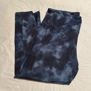 Women’s Danskin Brushed Leggings Navy Camo - Size XXL